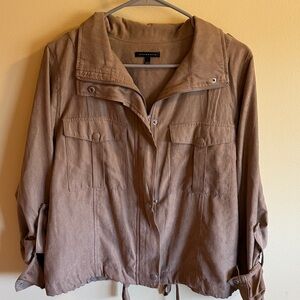 Staccato Cropped Brown Utility Jacket